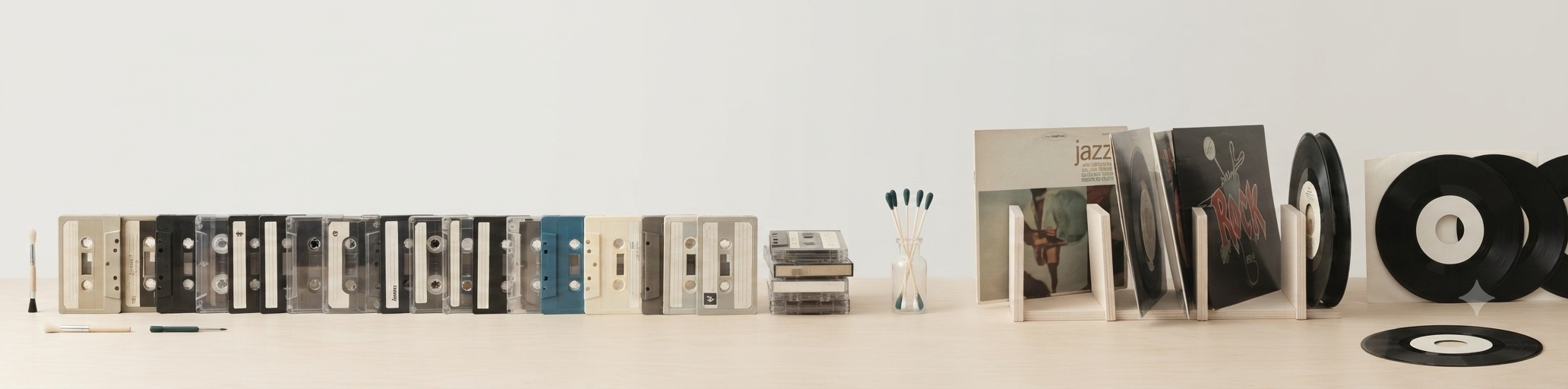 Audiocassette, microcassette, Minidisc e vinili da digitalizzare
